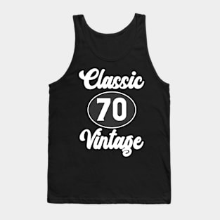 Classic Vintage Born in 1970 Birth Year Legend Tank Top